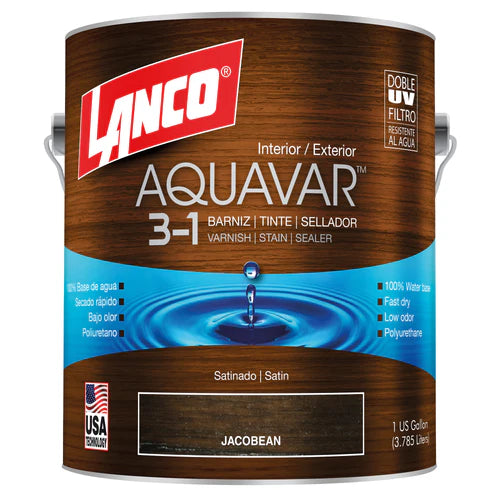 Barniz AQUAVAR Lanco Jacobean 1/4 GL