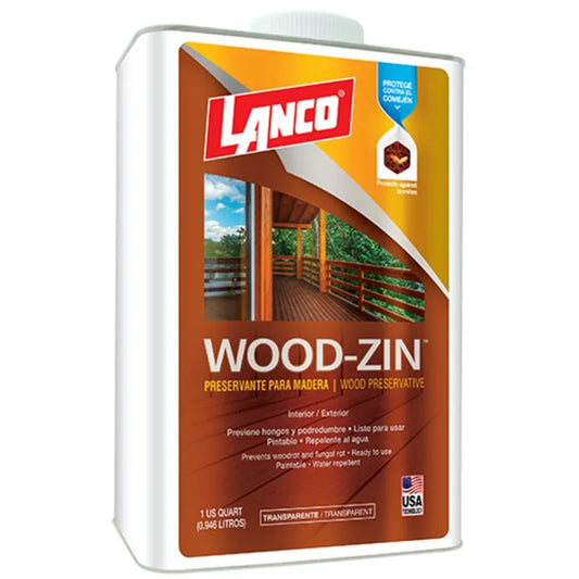 Preservante de Madera Wood-Zin Lanco 1/4 Gl