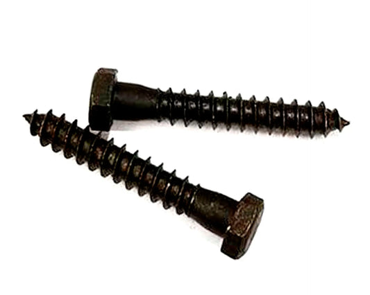 Tornillo Tirafondo Cabeza Hex. Pavonado 5/16"x 2 1/2"Unidad