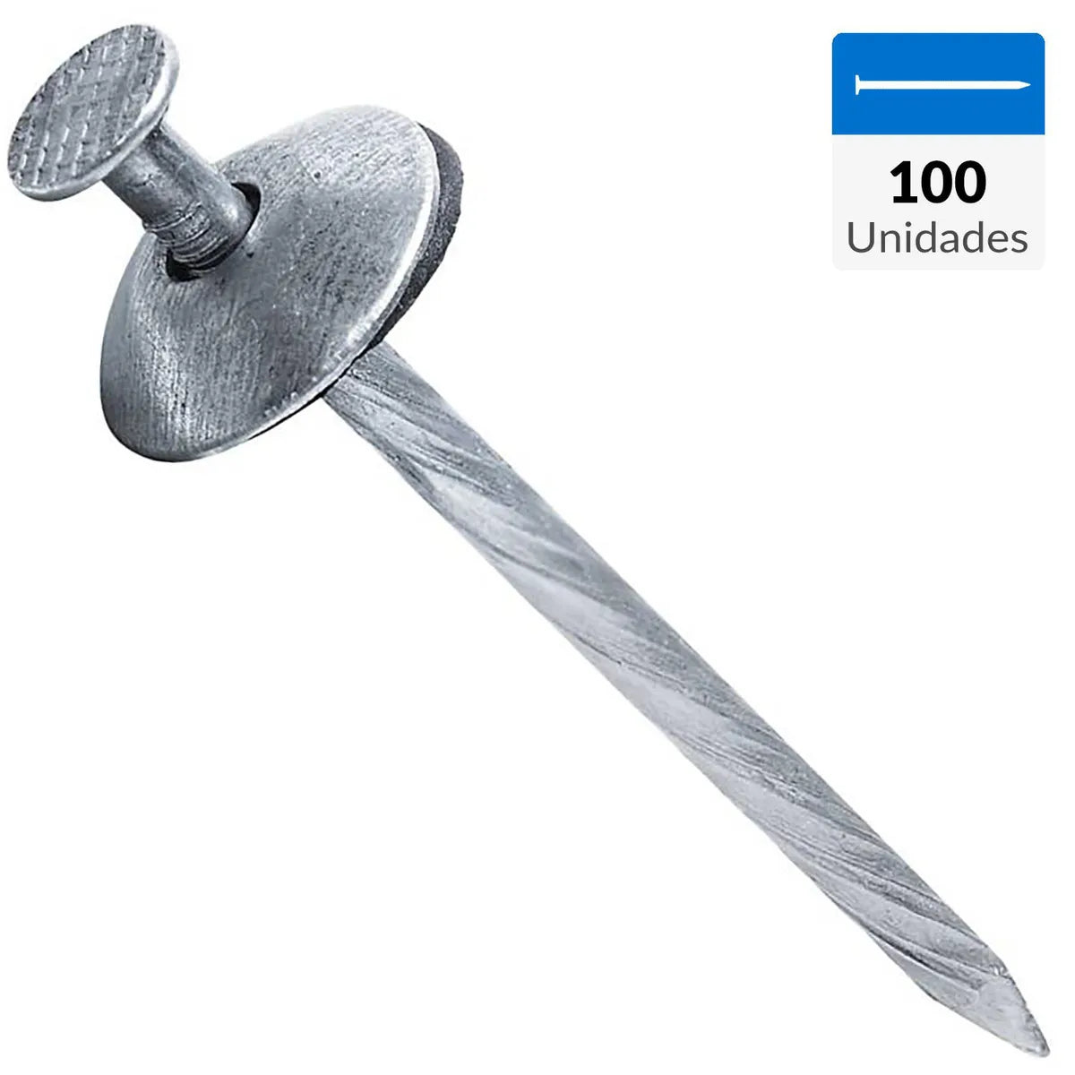Clavo techo zincado 2 1/2" 100 unidades