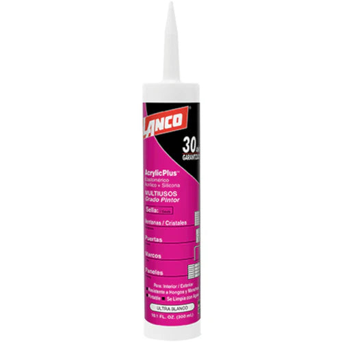 Sellador Flexible acrílico pintable Ultra Blanco 300 ml