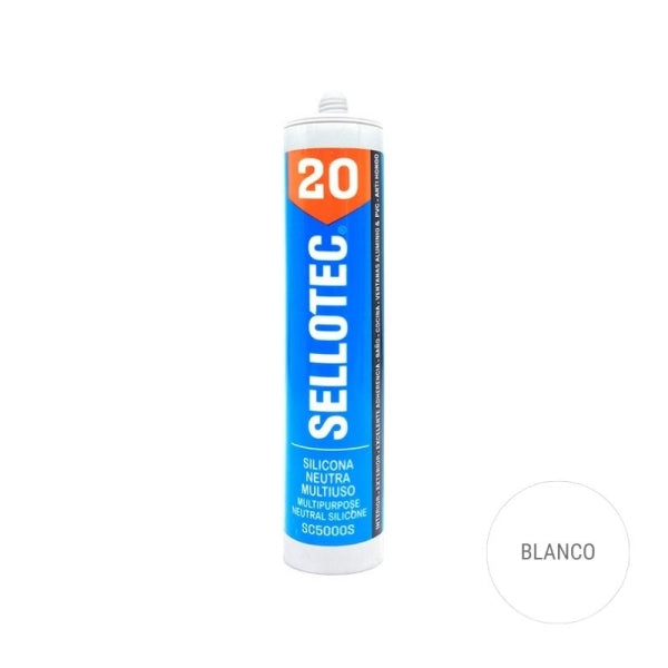 Silicona Multiproposito Sellotec Blanco Anti hongo 300 ml