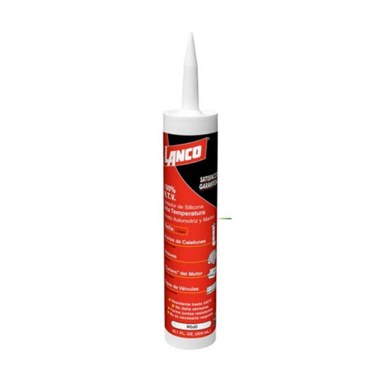 Silicona Alta temperatura Rojo Lanco  305 ml