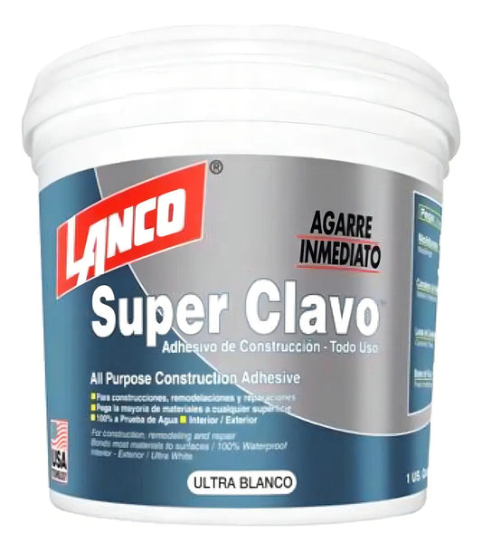 Silicona Montaje Super clavo  Lanco 1 Lt.