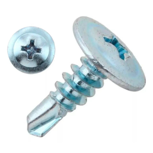 Tornillo Cabeza Lenteja Pta. Broca 8x1/2" 100 unidades
