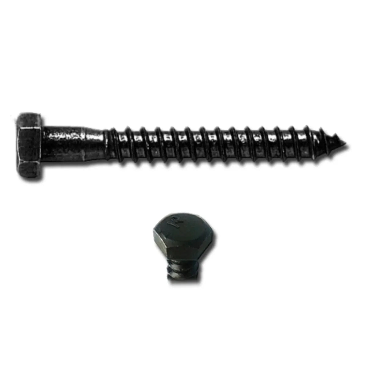 Tornillo Tirafondo Cabeza Hex. Pavonado 1/4 3 Unidad